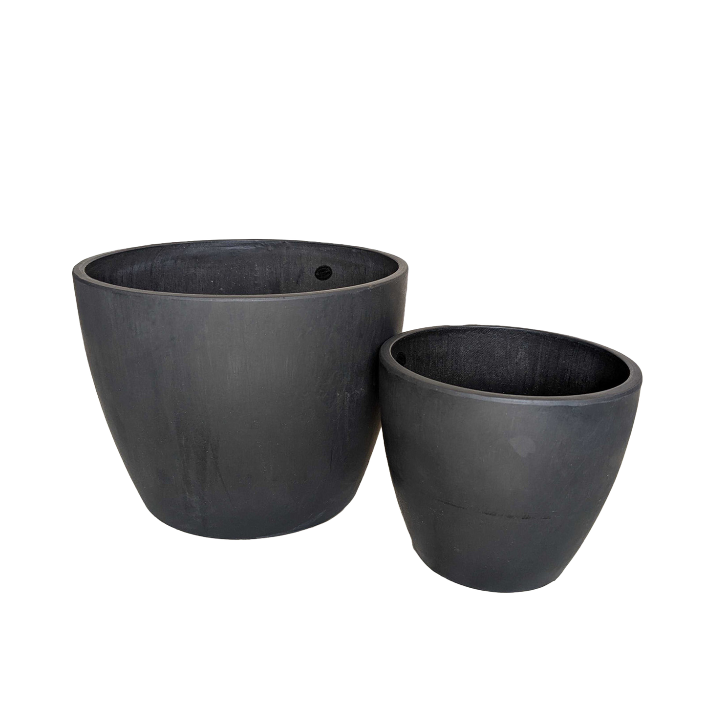 Black & Terracotta Eco Pots