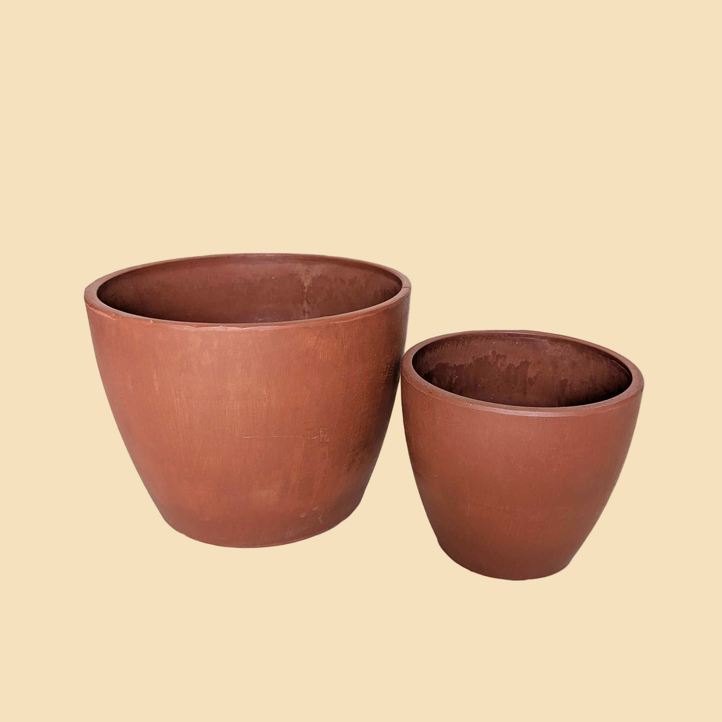Black & Terracotta Eco Pots